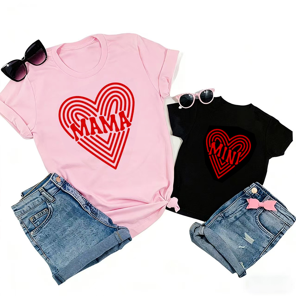 Mama Mini Dada Dizziness Valentine's Family Matching Shirts