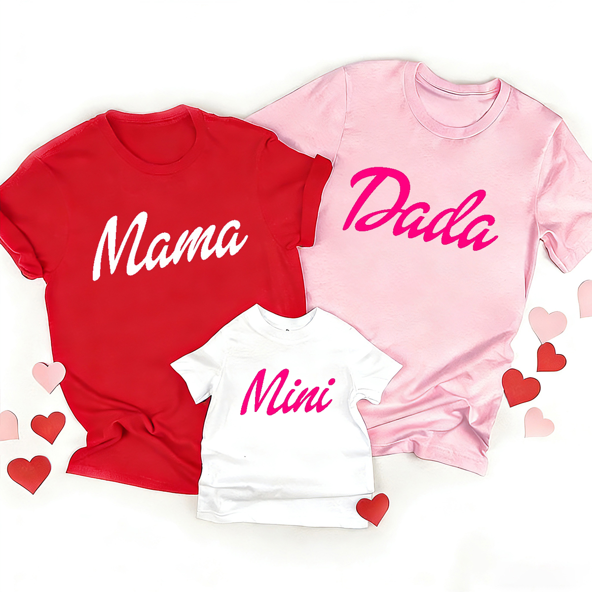 Valentine's Mommy Dad Me Family Matching Shirts