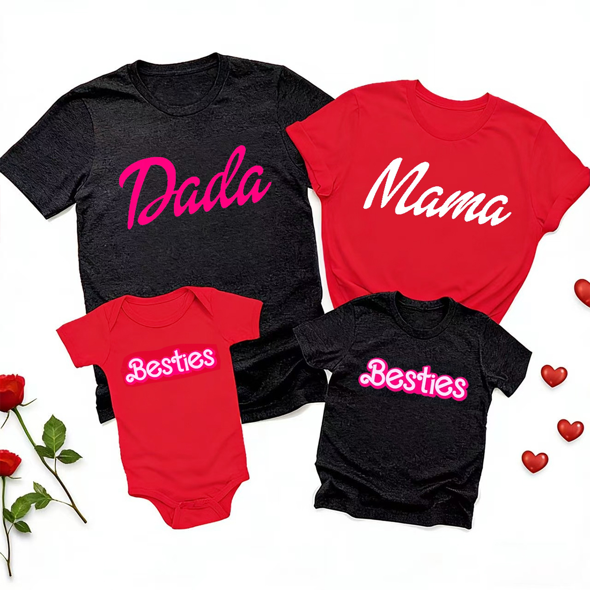 Valentine's Mommy Dad Me Family Matching Shirts