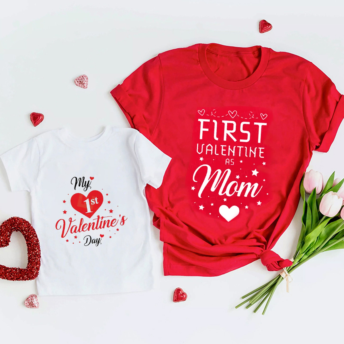 My First Valentine Day Family Matching Shirts