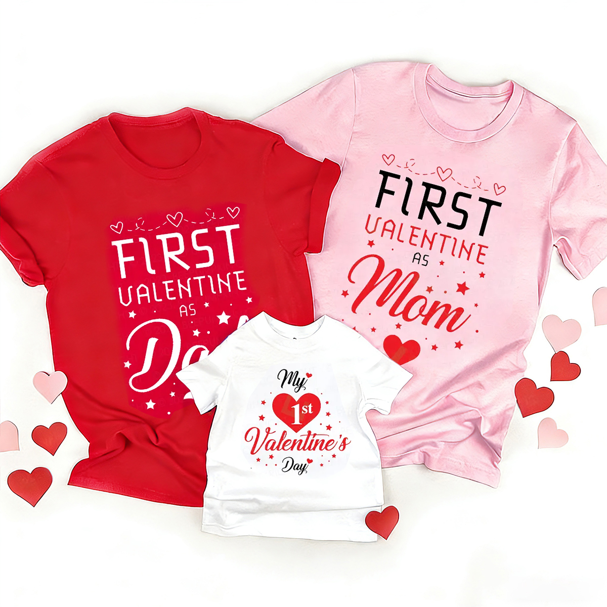 My First Valentine Day Family Matching Shirts