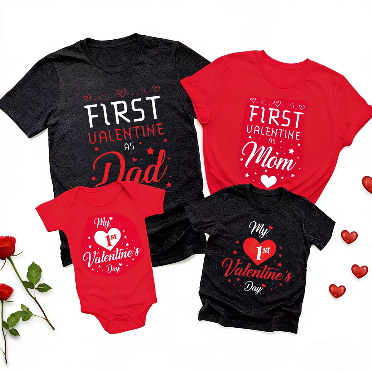 My First Valentine Day Family Matching Shirts