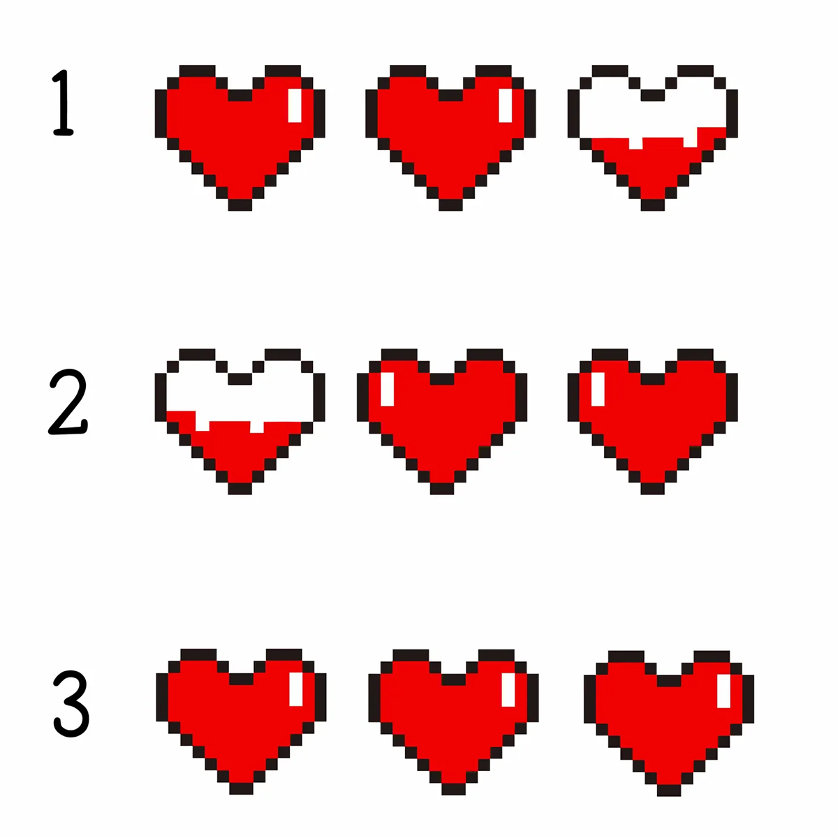 Personalized Pixel Heart Gift Valentine's Shirts For Family