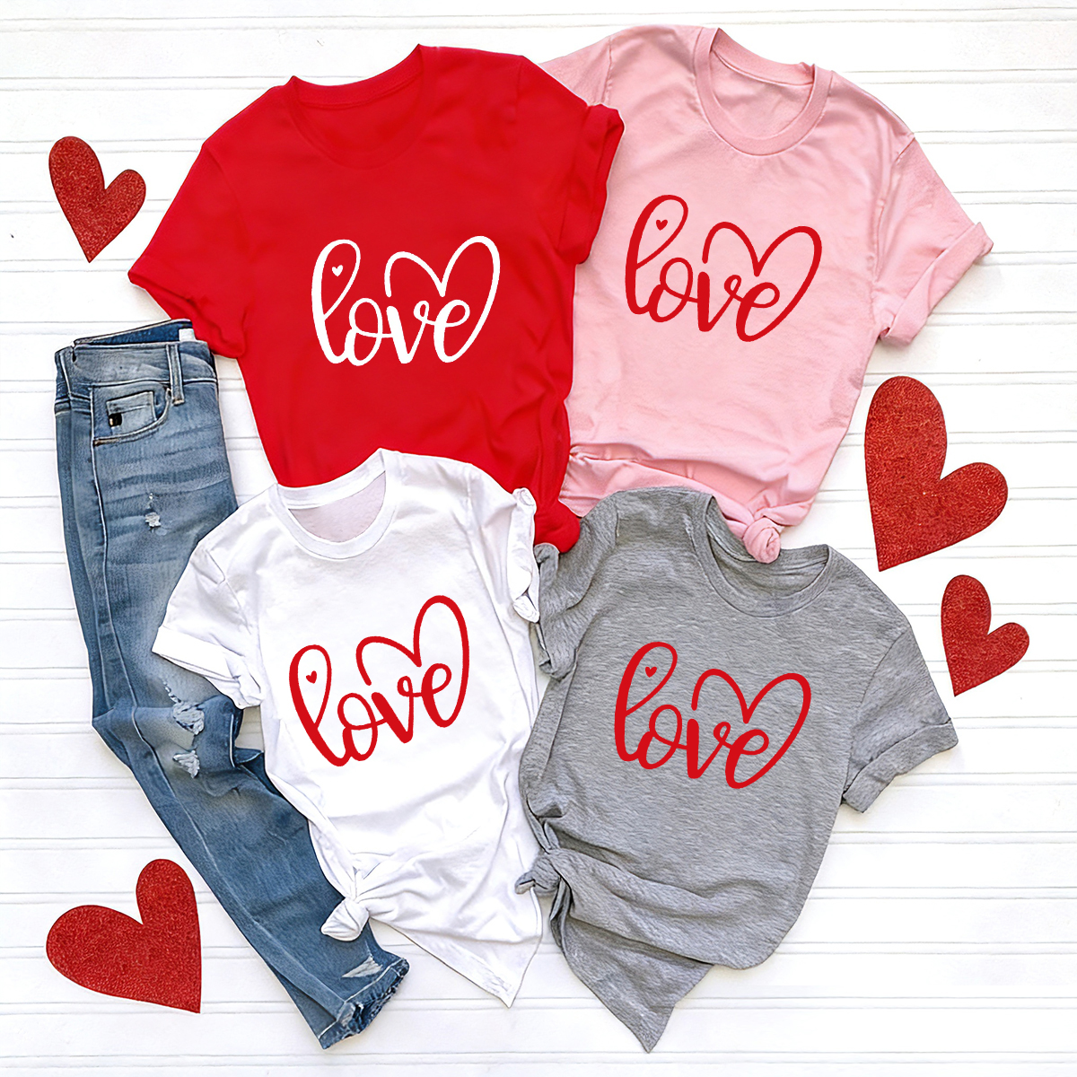 Love & Heart Valentine's Day Matching Shirts