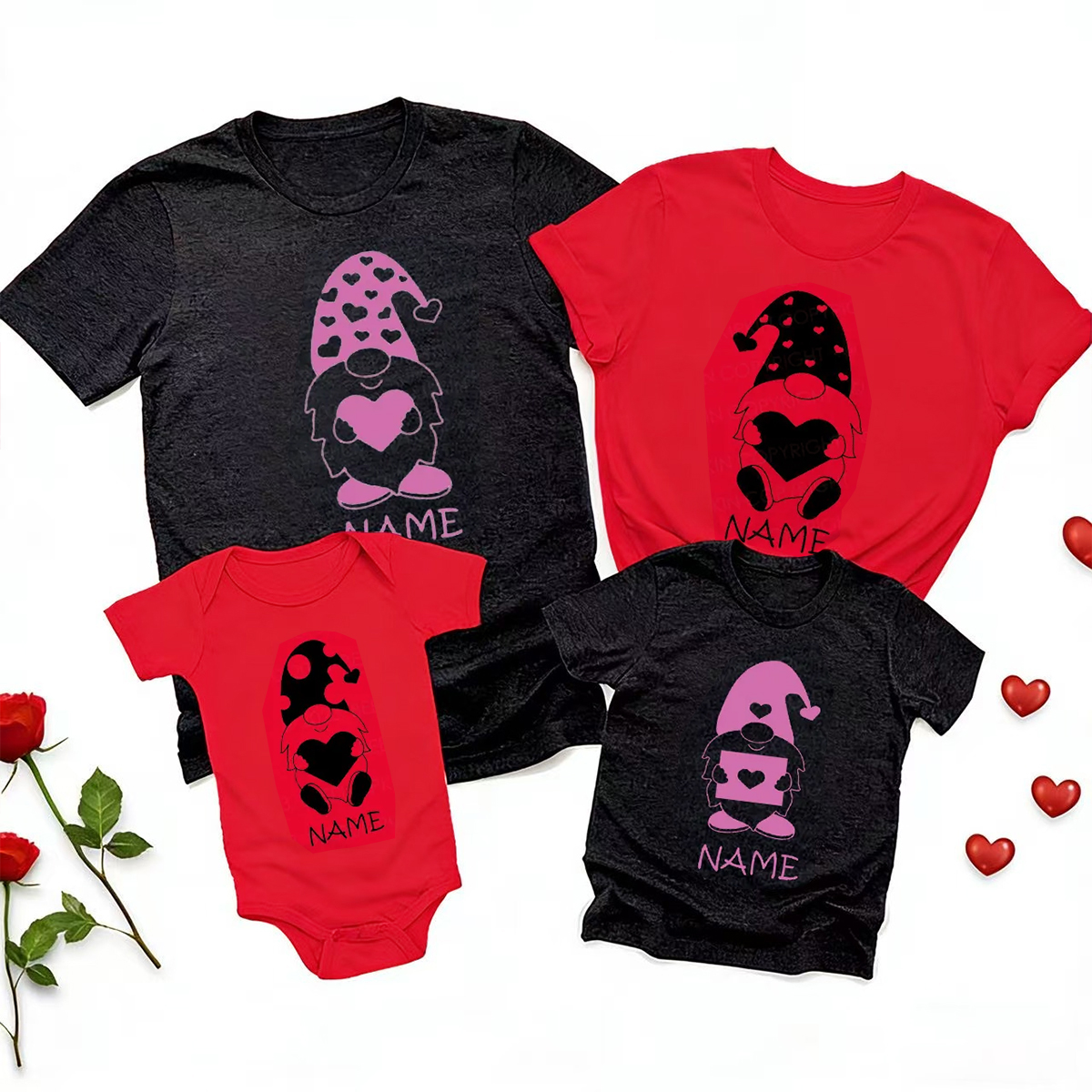 Personalized Unique Gift For Her Him Valentines Family Matching Shirts