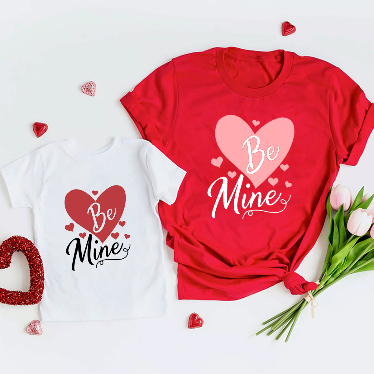 Be Mine Romantic Funny Valentines Shirts For Family