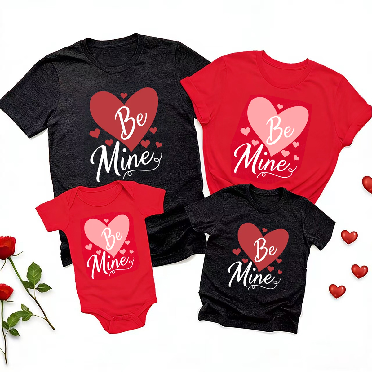 Be Mine Romantic Funny Valentines Shirts For Family