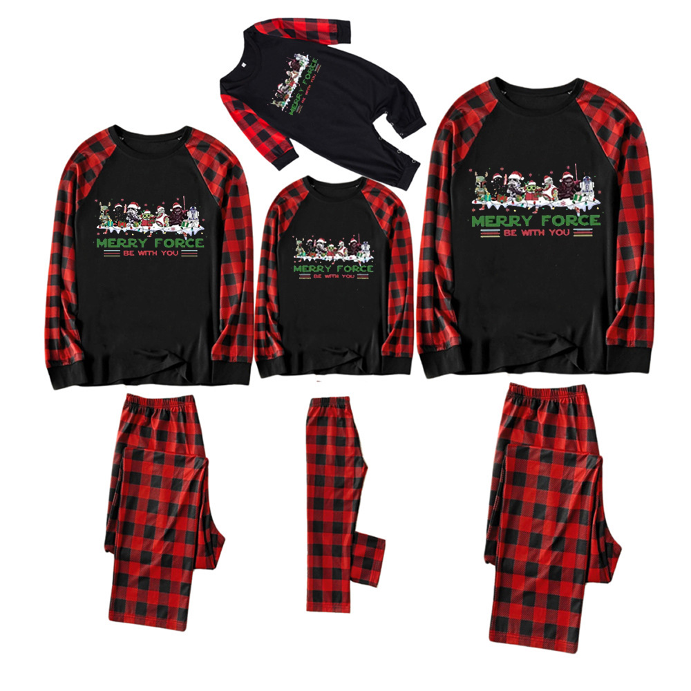 Merry Force Be With You Christmas Family Matching Pajamas