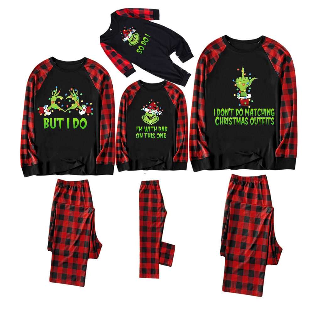 Personalized I Love Christmas Family Matching Pajamas