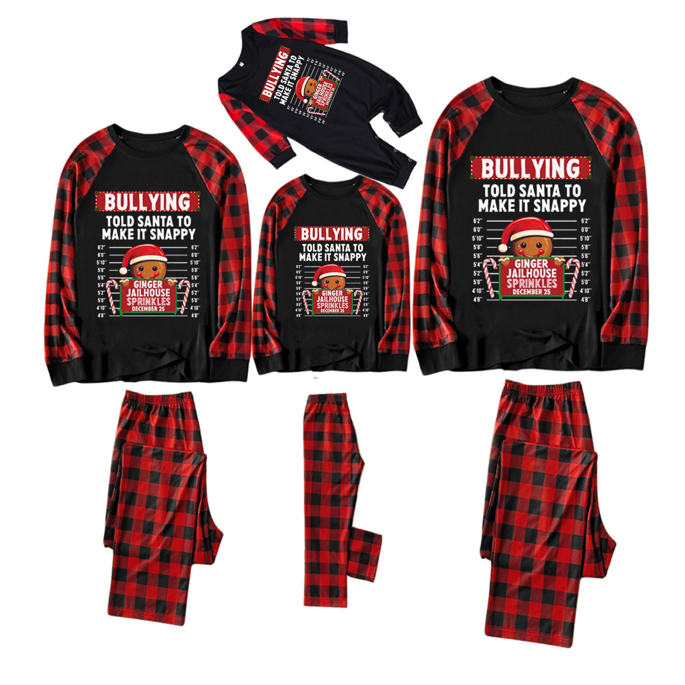 Personalized Gingerbread North Pole Correctional Matching Pajamas