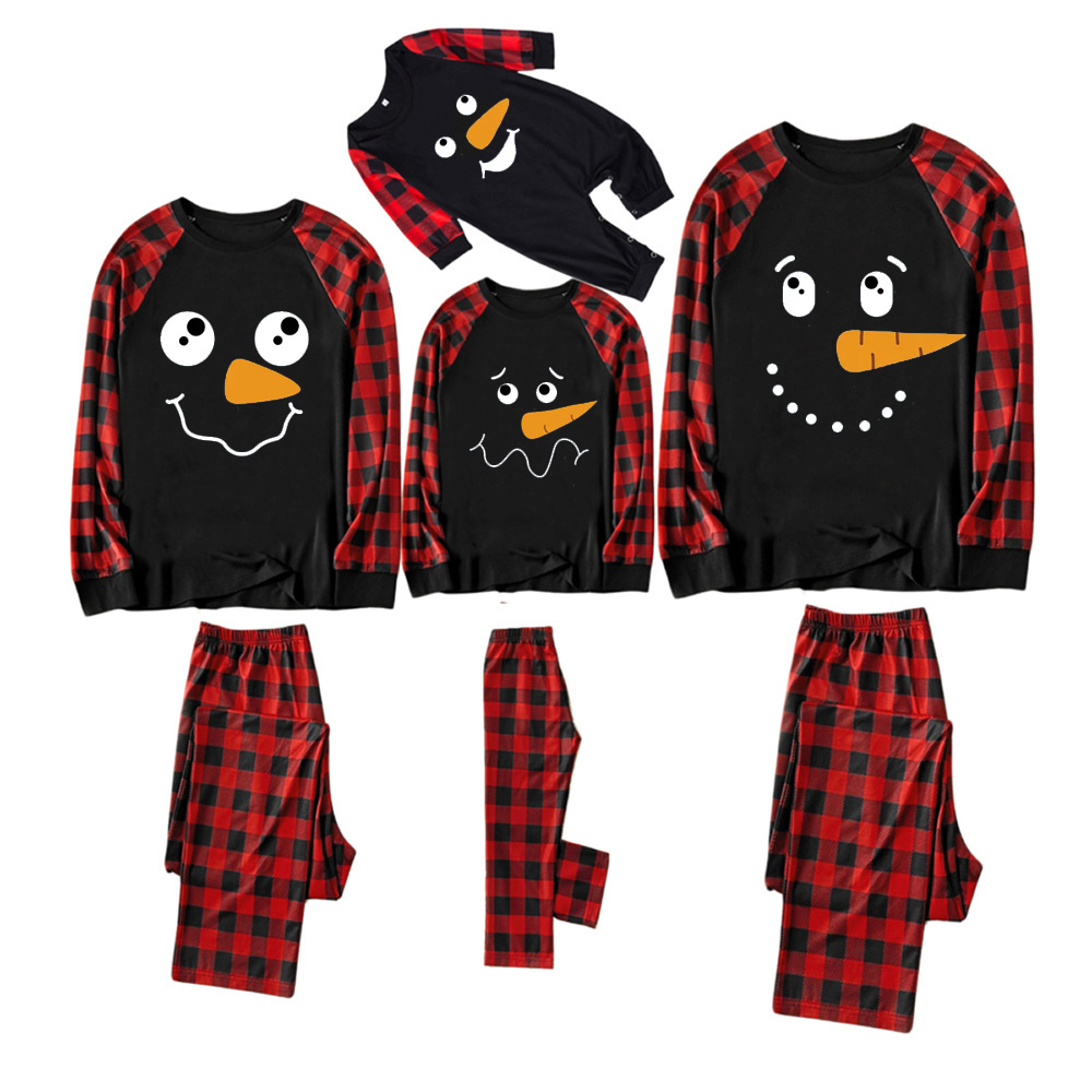 Duckbill Emoticon Family Matching Blue Pajamas