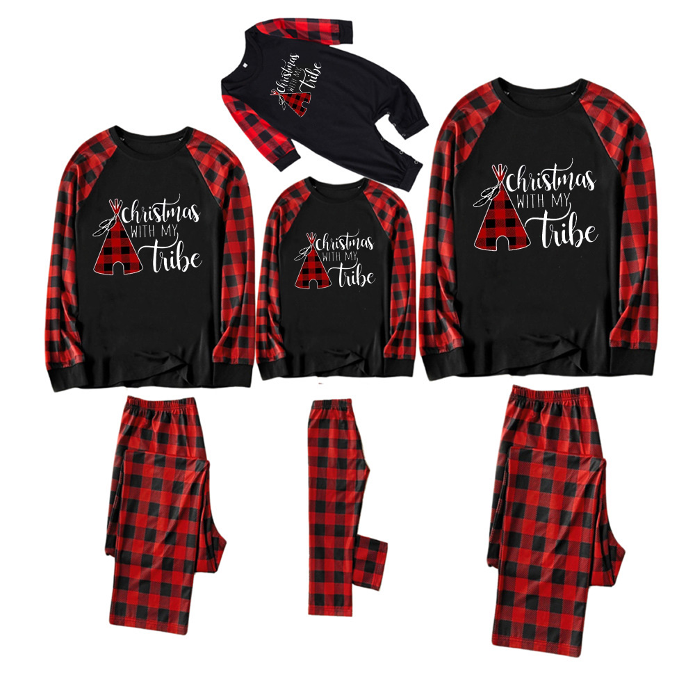 Christmas With My Tribe Family Matching Pajamas