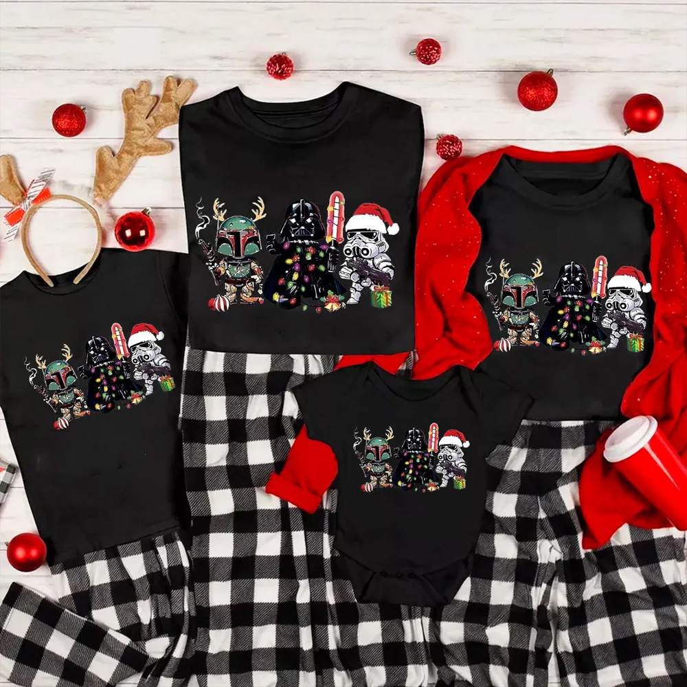 Fighting Characters Christmas Matching T-Shirts