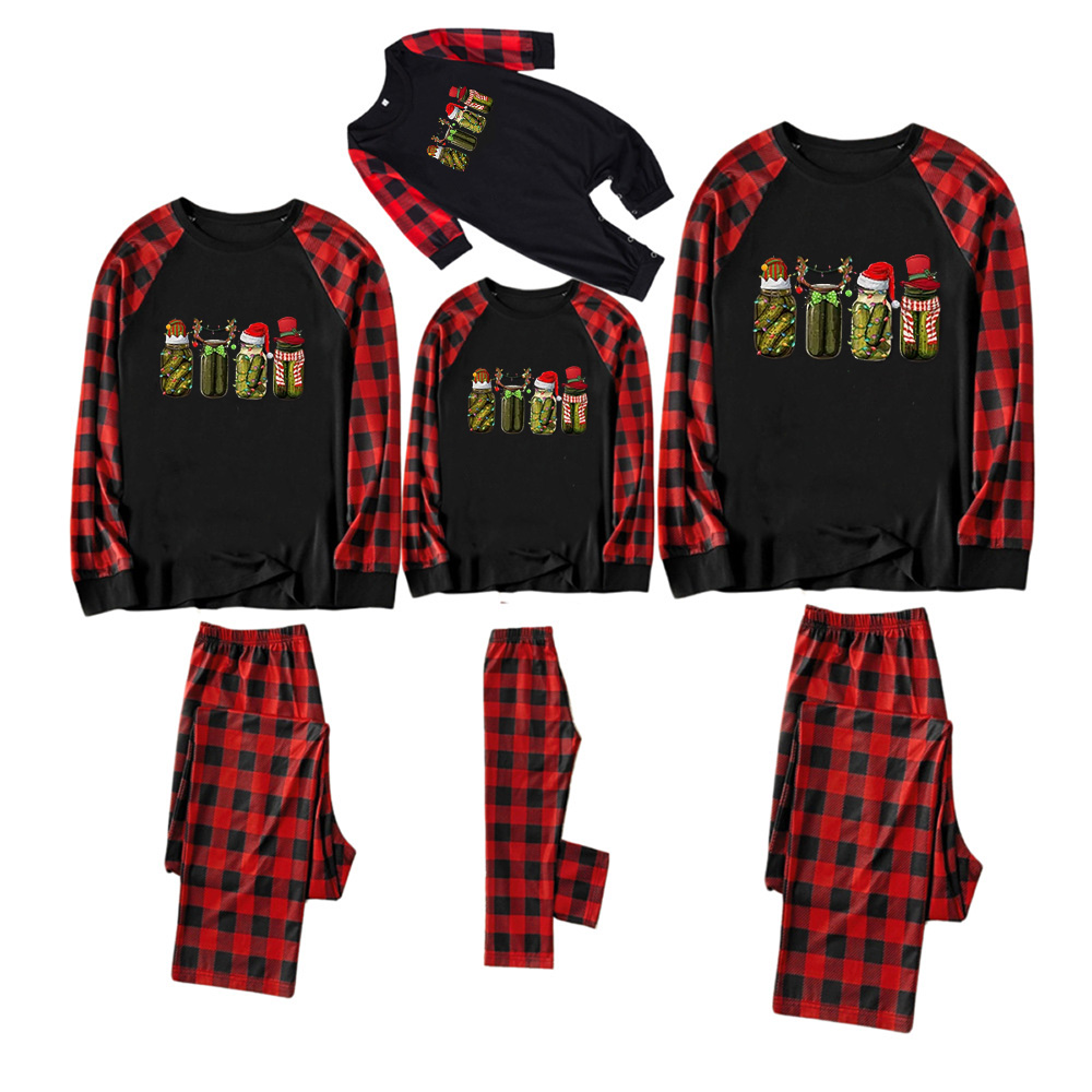 Funny Christmas Pickle Family Matching Pajamas