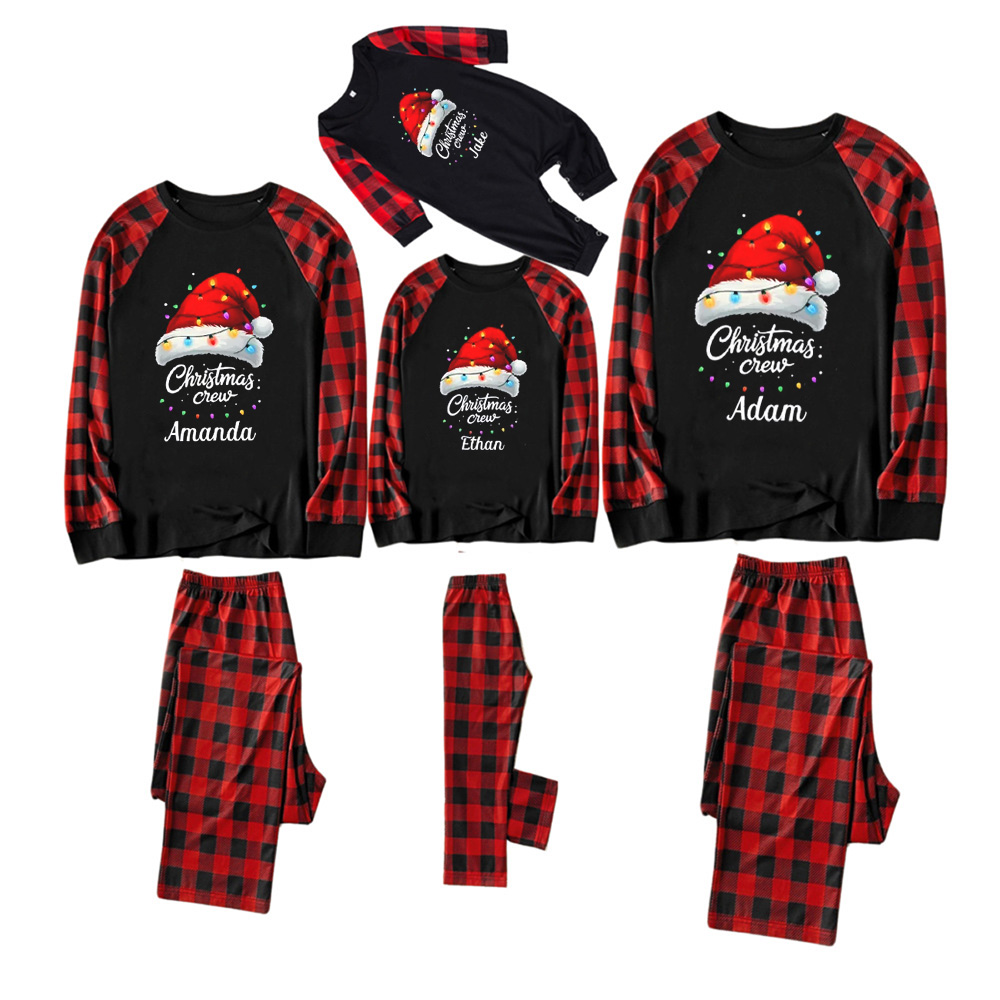Personalized Christmas Lanterns Crew Family Matching Pajamas