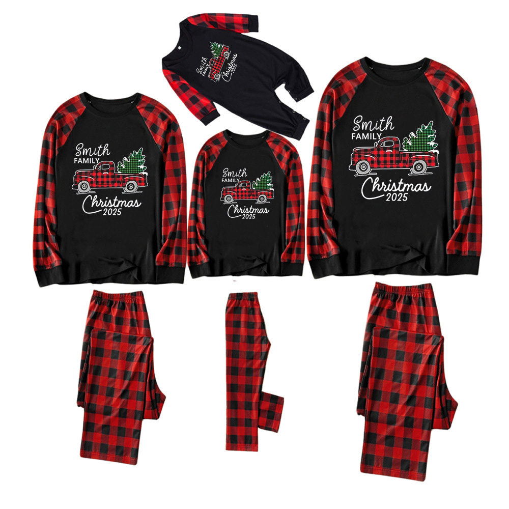 2025 Christmas Truck And Tree Family Matching Pajamas