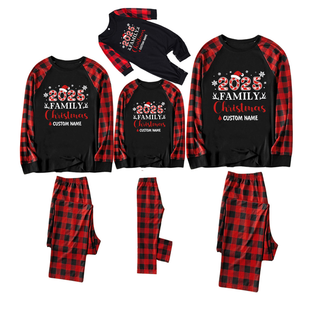Antlers And snowflakes Christmas Family Matching Pajamas