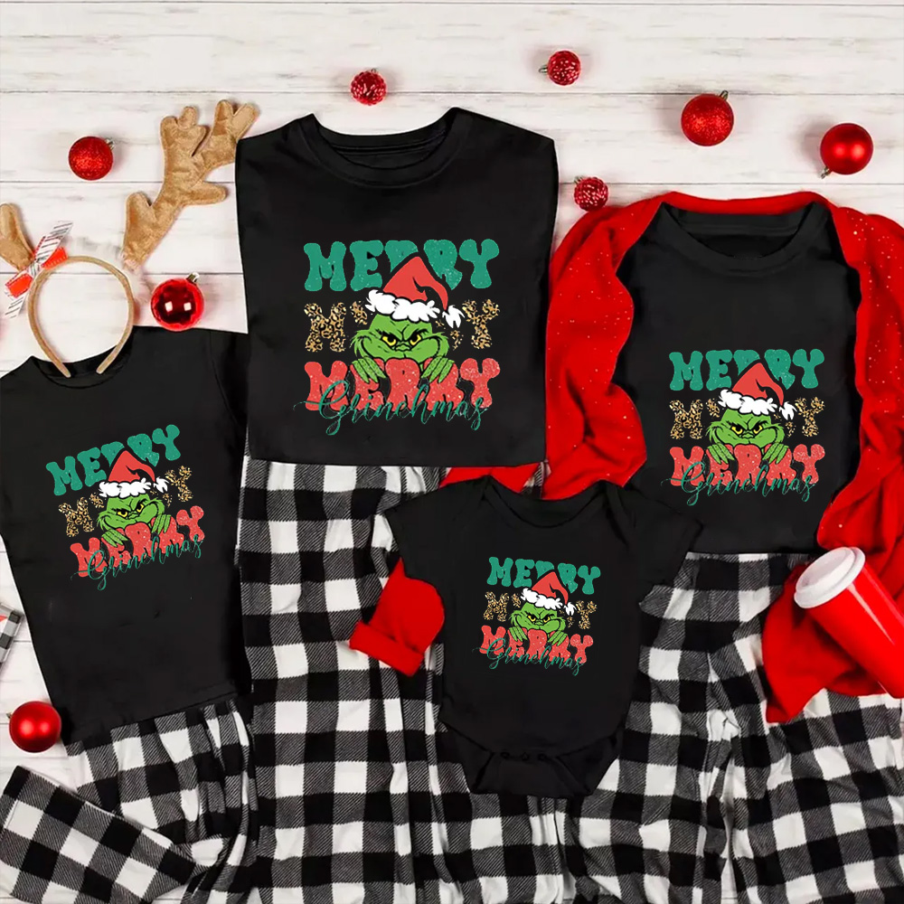 Merry Merry Christmas Family Matching Shirt