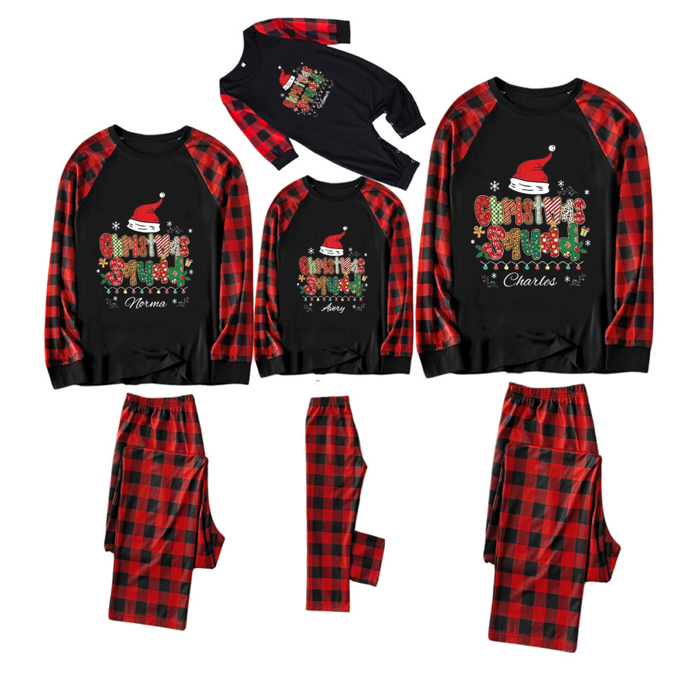 Personalized Christmas Squad Name Family Matching Pajamas