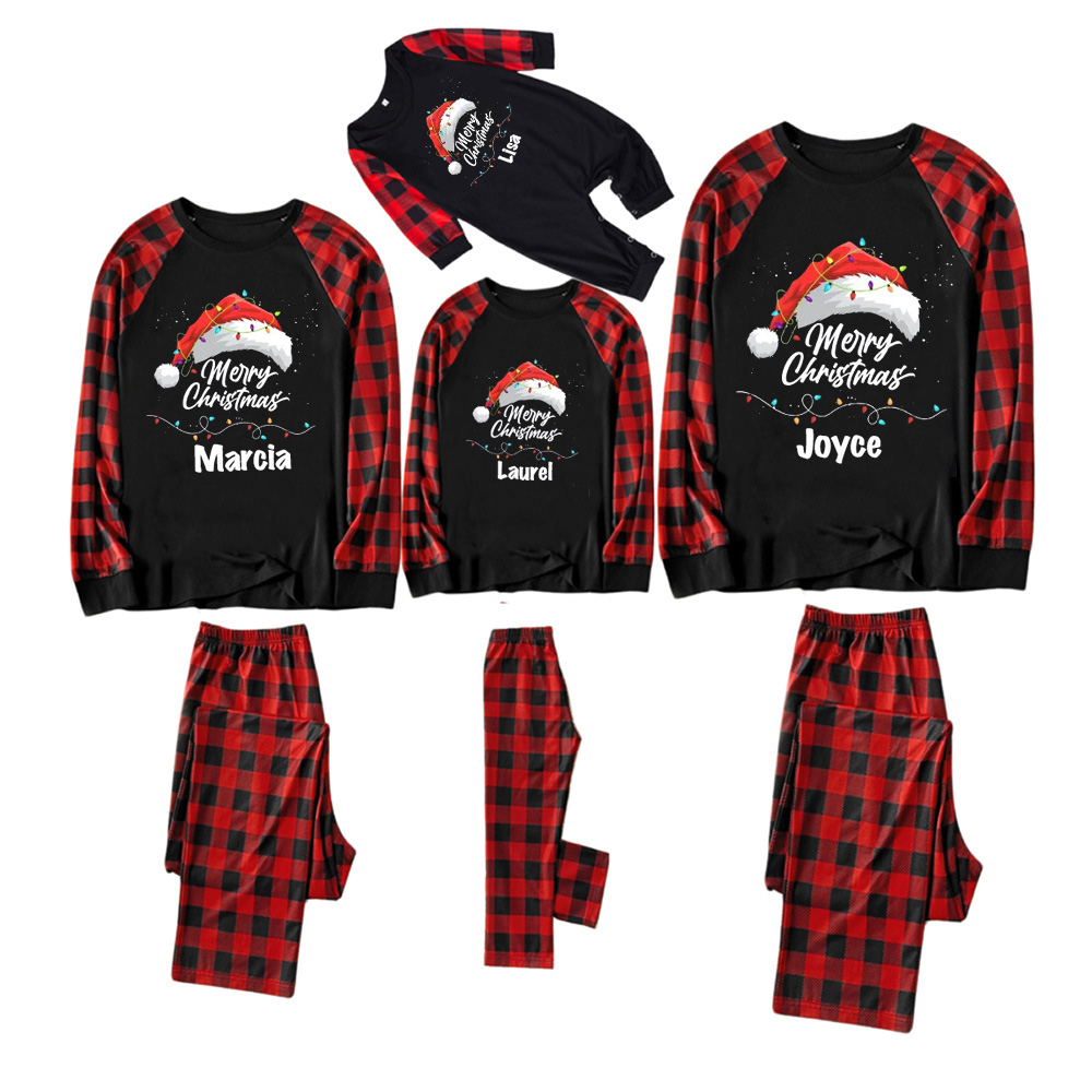 Personalized Merry Lights & Cheer Christmas Family Matching Pajamas