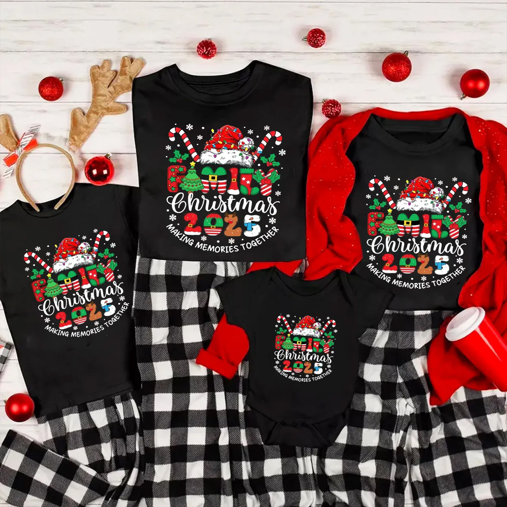 Making 2025 Memories Together Family Matching T-Shirts