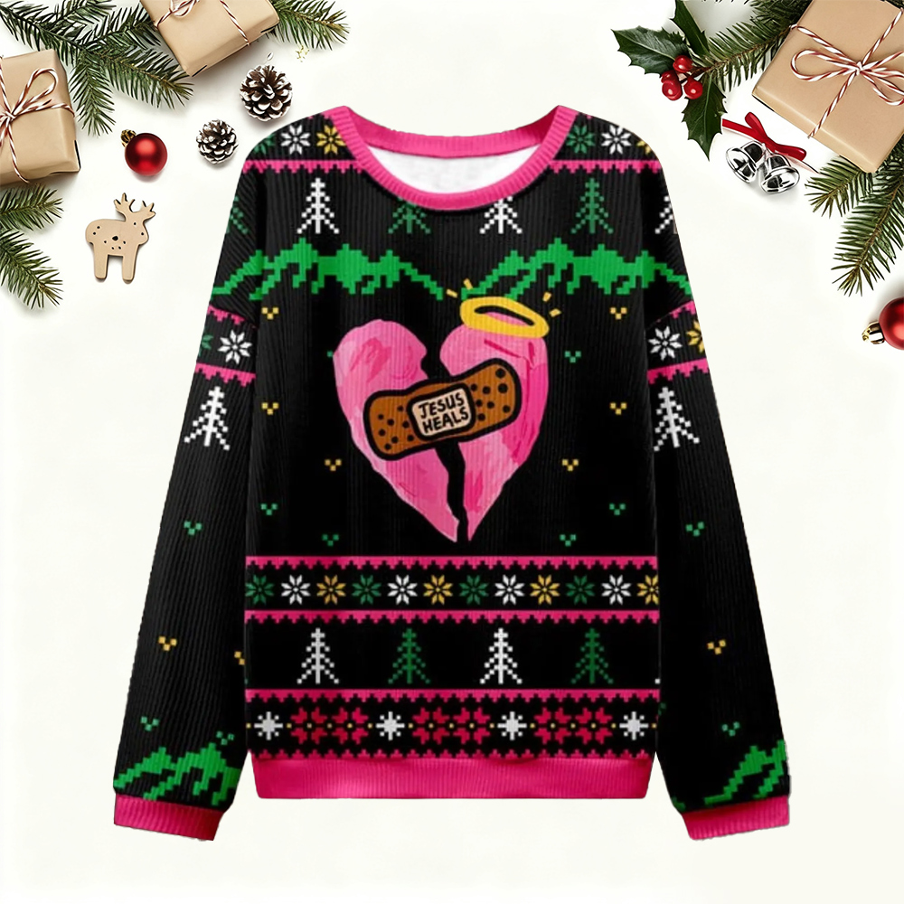 Heals Adhesive Bandage Christmas Ugly Sweater