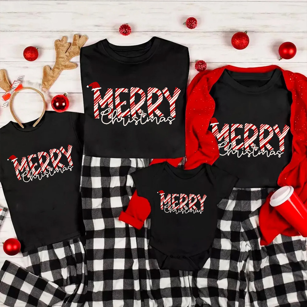 Merry Christmas Family Matching T-Shirts