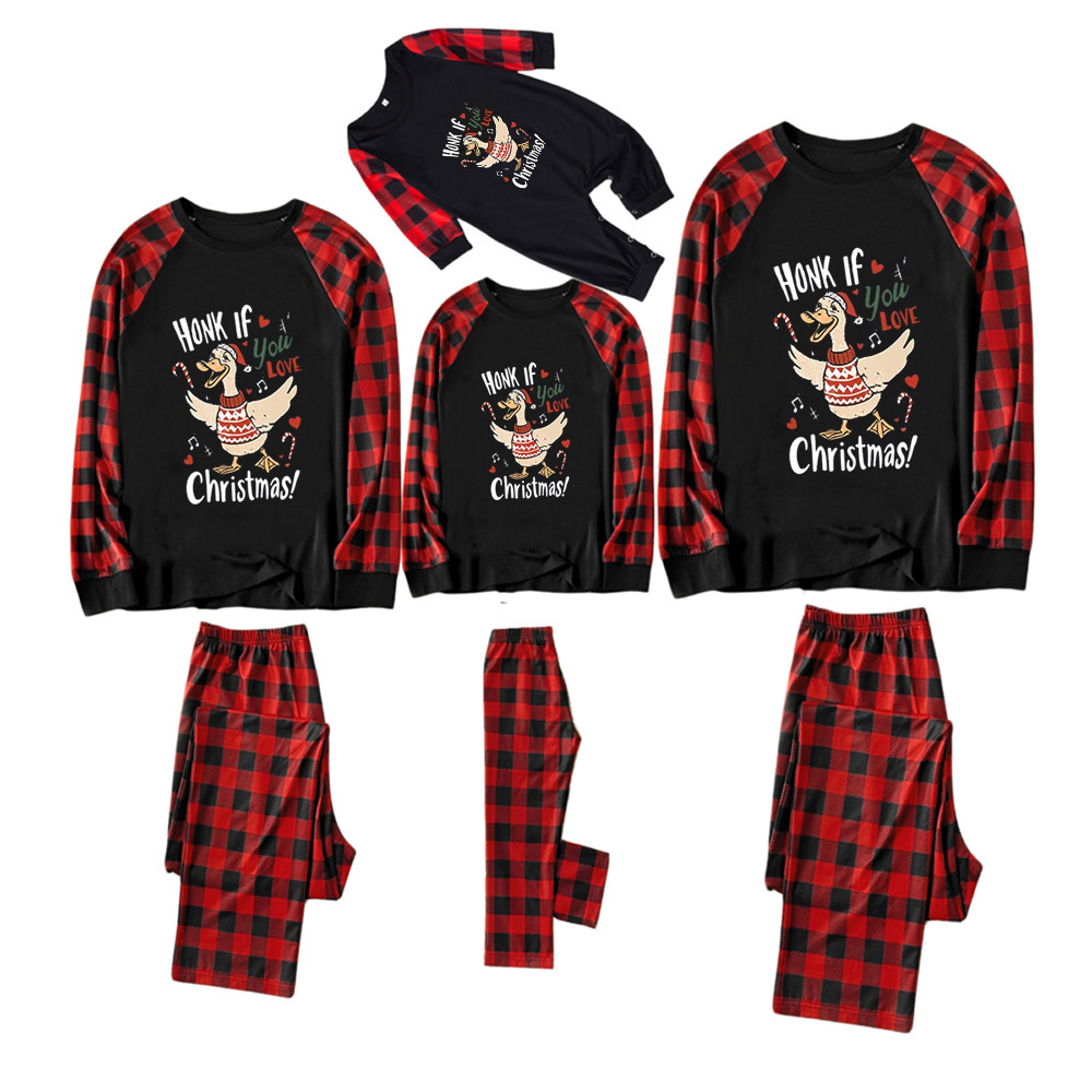 Honk If You Love Christmas Family Matching Pajamas