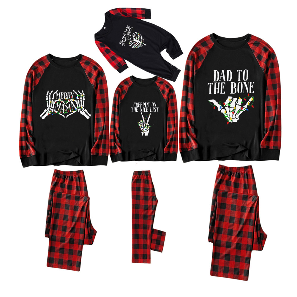 Personalized Skeleton Christmas Family Matching Pajamas