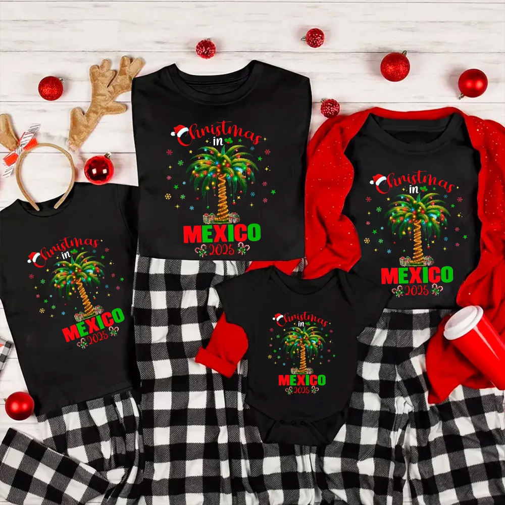 Personalized Christmas Trip 2025 Family Matching T-Shirts
