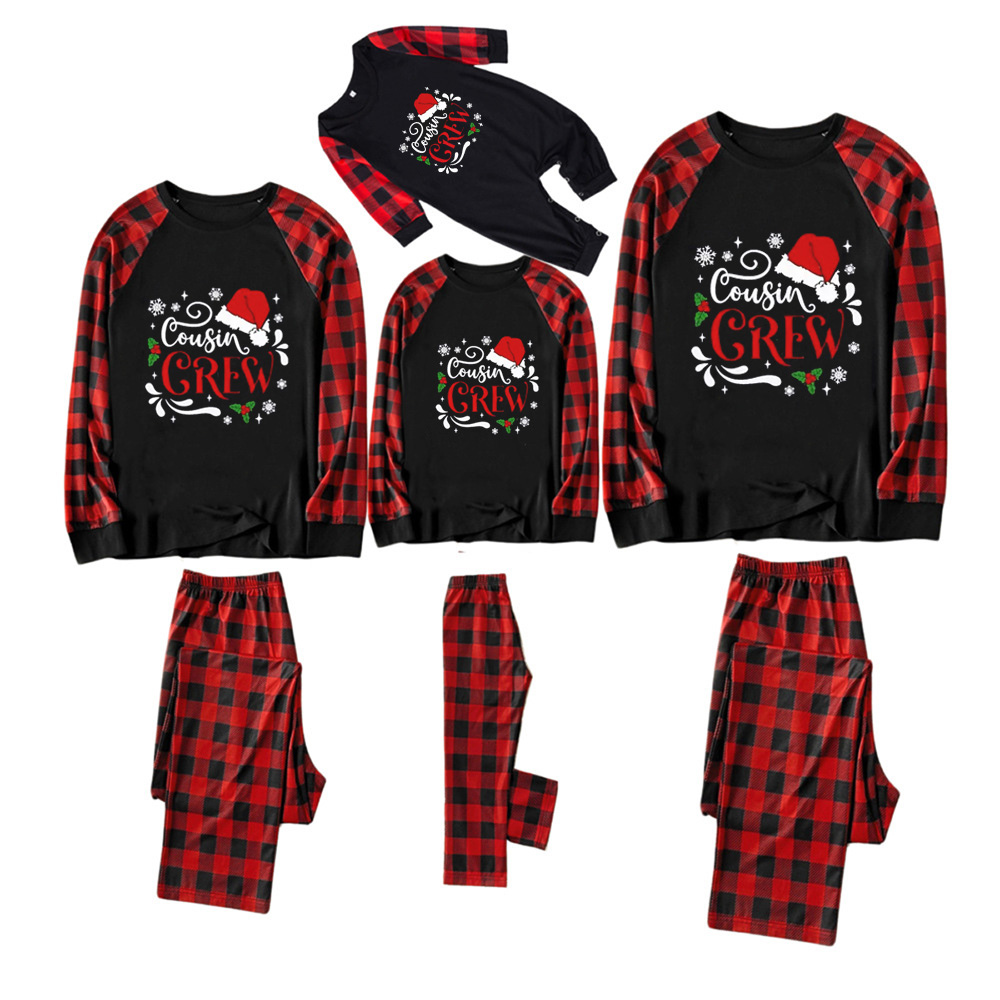 Snow Cousin Crew Christmas Family Matching Pajamas