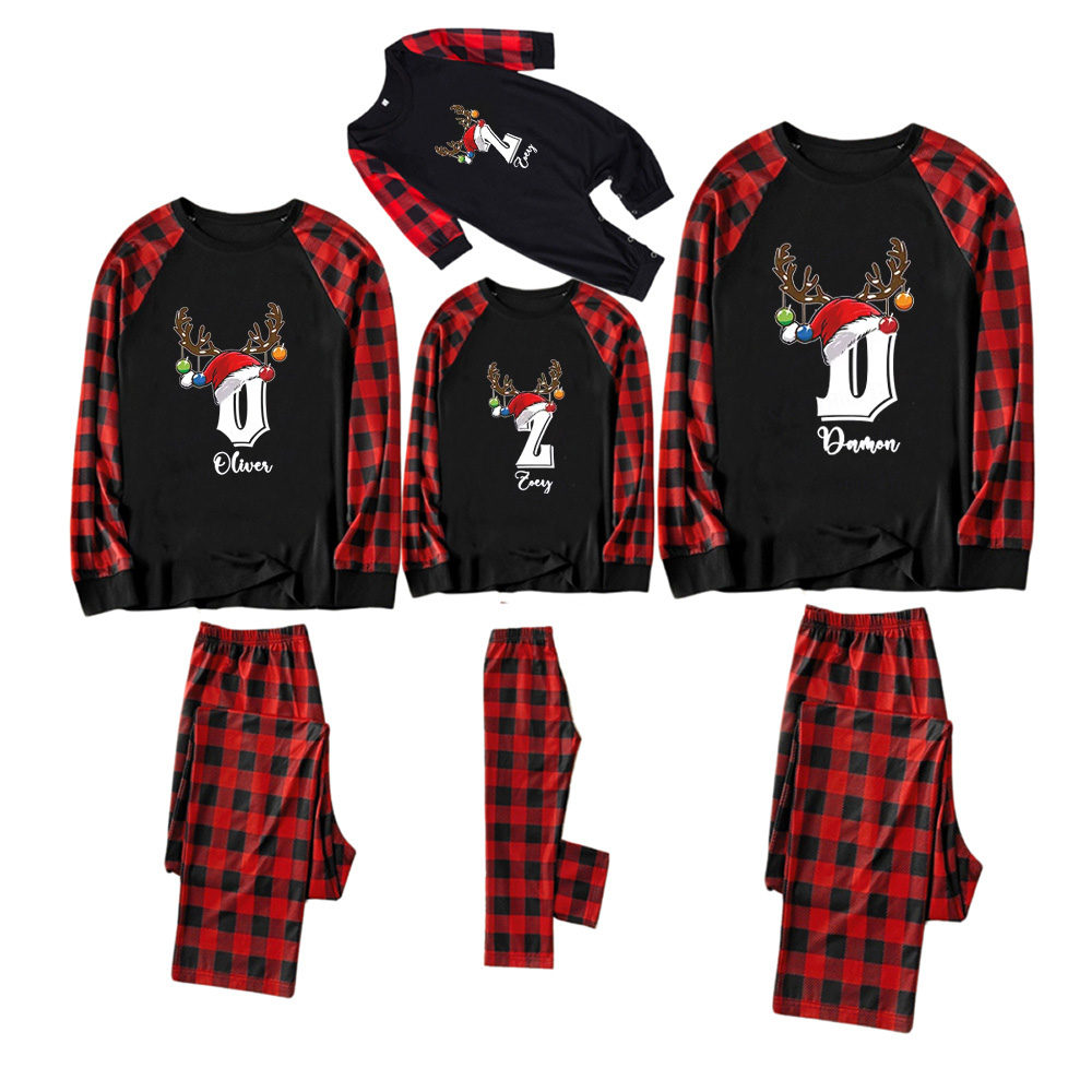 Custom Christmas Lights Pajamas With Name