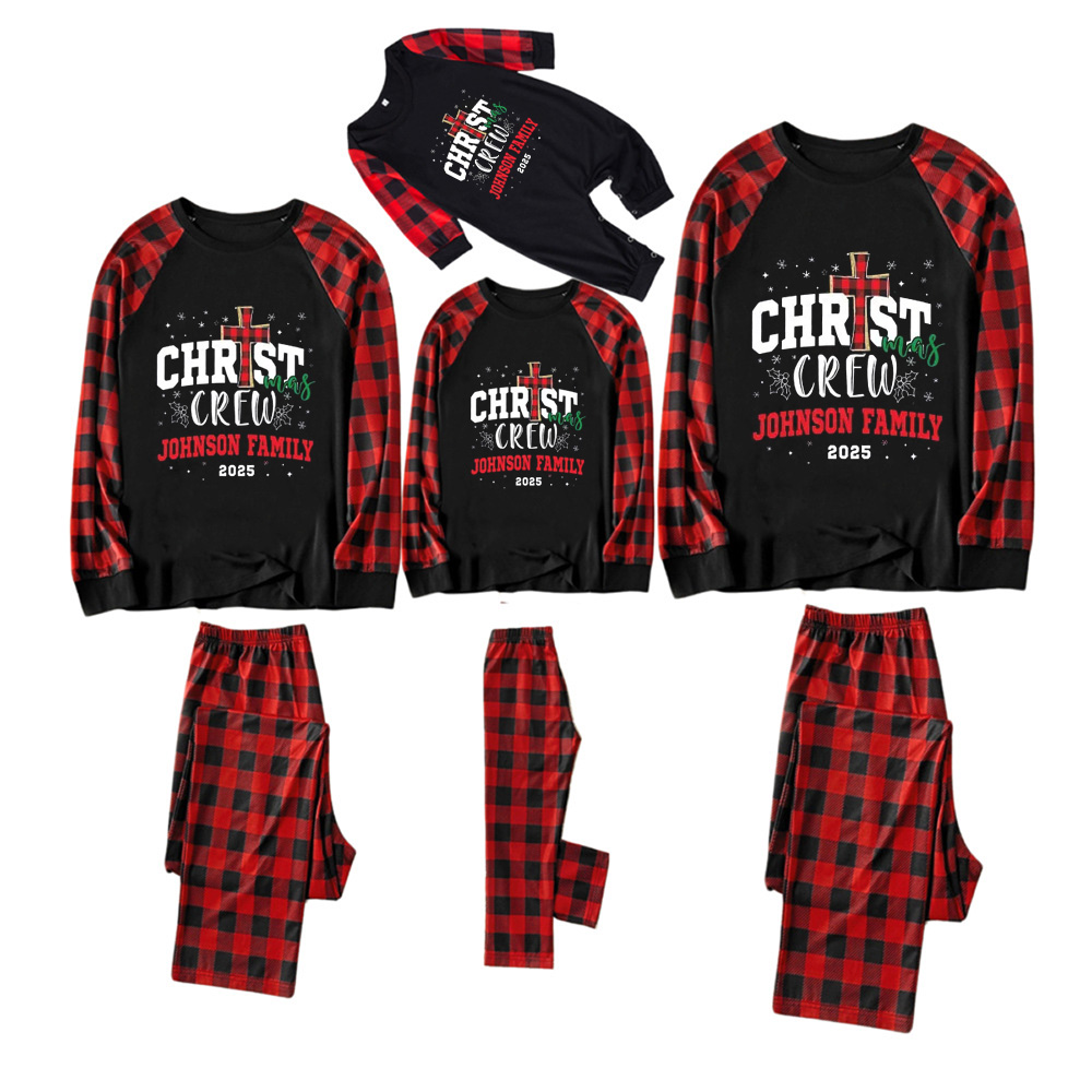 Personalized 2025 Christian Xmas Family Matching Pajamas
