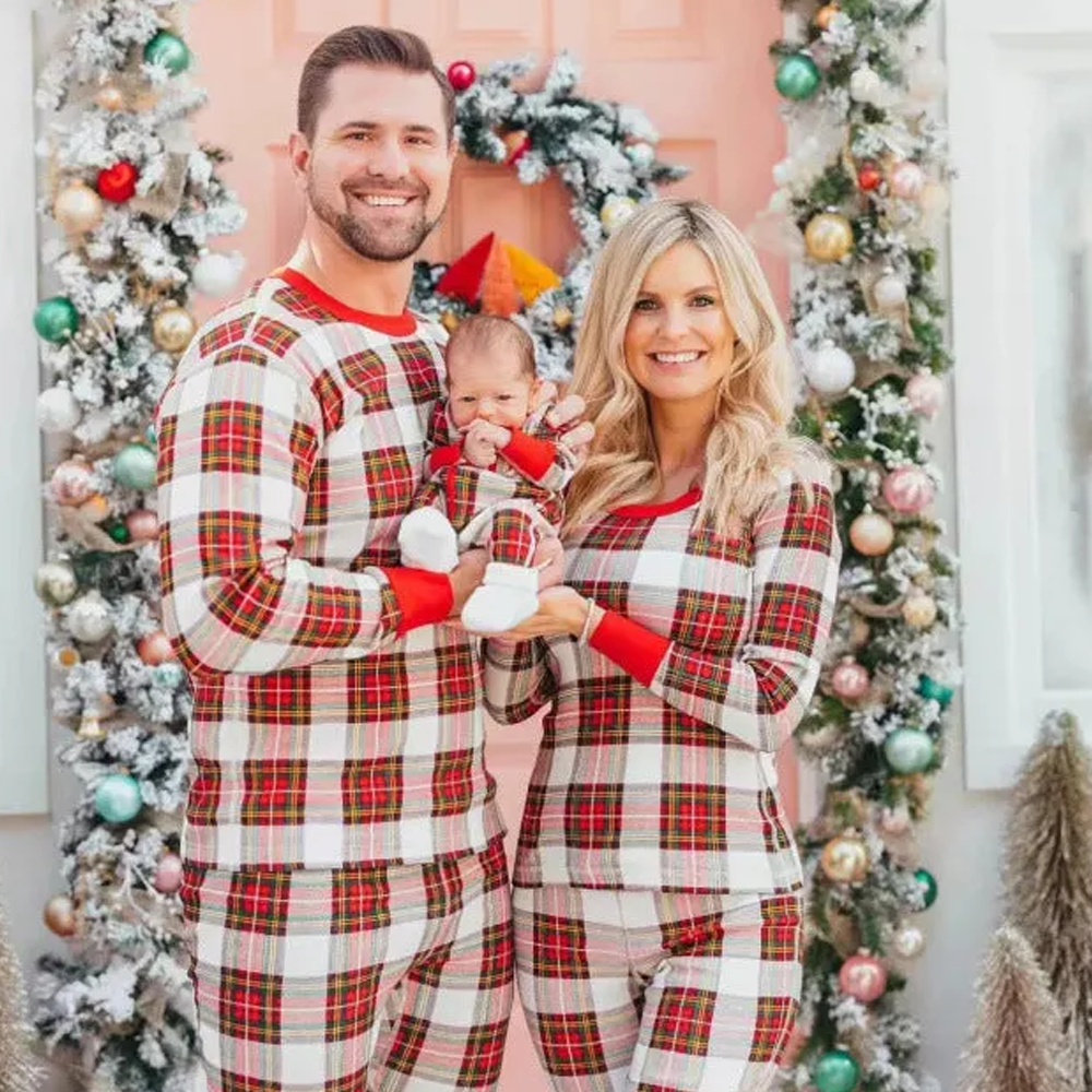 Christmas Red Plaid Family Matching Pajama Set