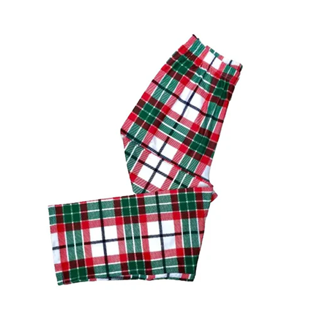 Full Size Christmas Plaid Family Matching Pajama Pants With Pockets