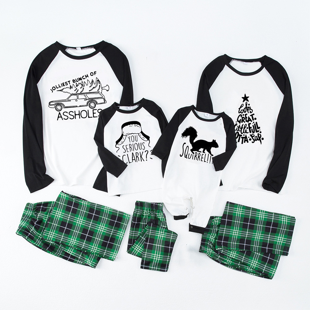 Funny Pattern Christmas Special Family Matching Pajamas
