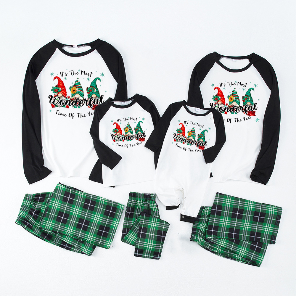 Season Of Gnome Wonders Family Matching Christmas Gnomes Pajamas