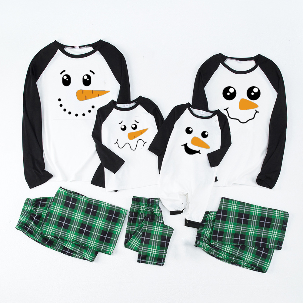 Duckbill Emoticon Family Matching Blue Pajamas