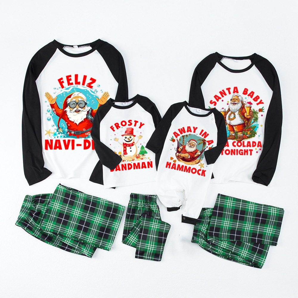Beach Family Christmas Matching Pajamas