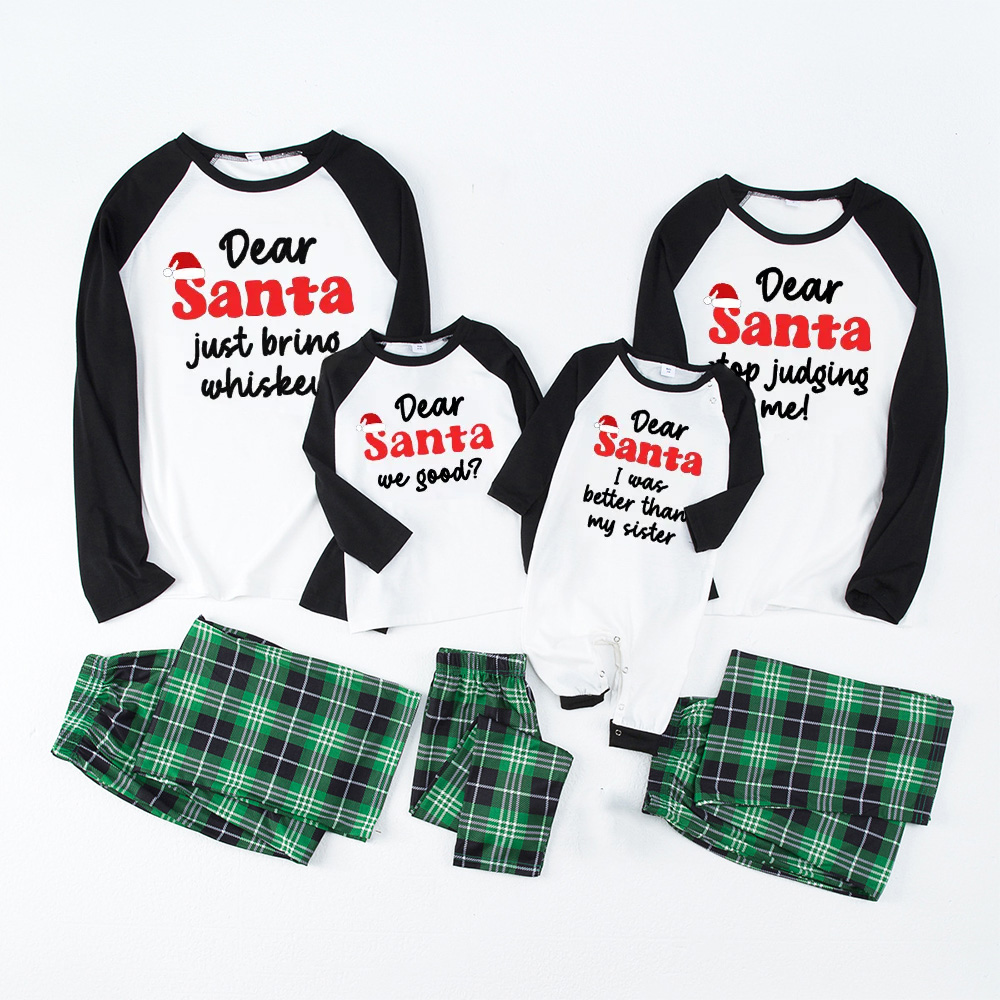Dear Santa Define Good Christmas Family Matching Pajamas