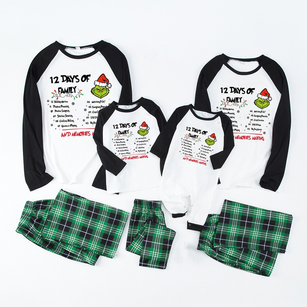 12 Days Of Family Family Matching Pajamas