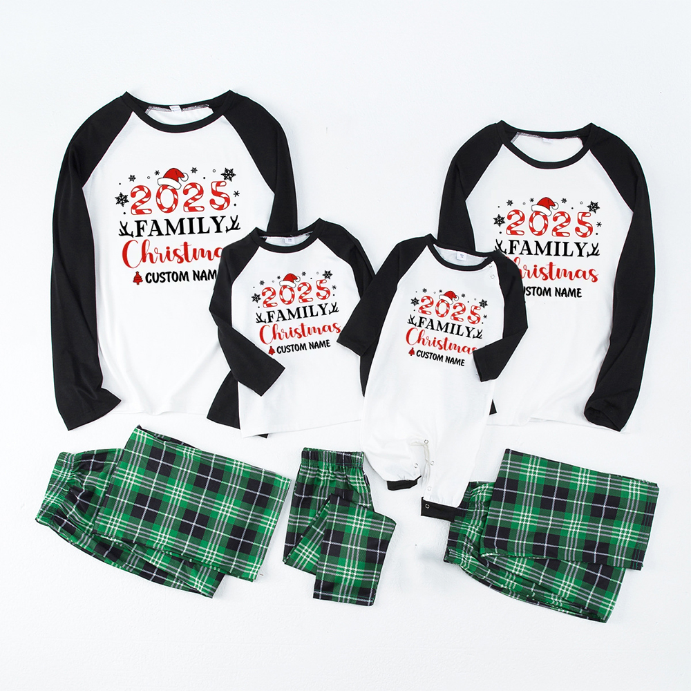 Antlers And snowflakes Christmas Family Matching Pajamas