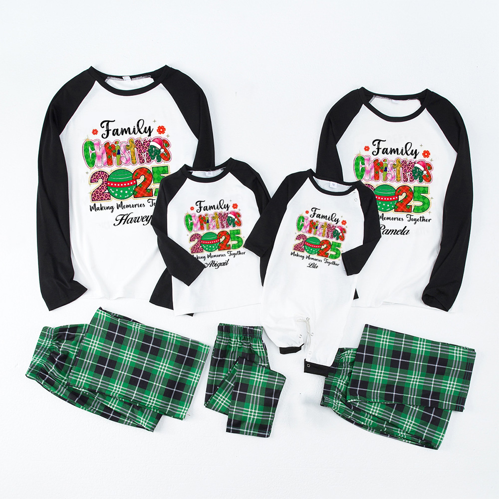Personalized 2025 Making Memories Together Christmas Family Matching Pajamas