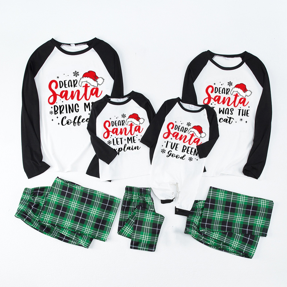 Personalized Dear Santa Group Family Matching Pajamas