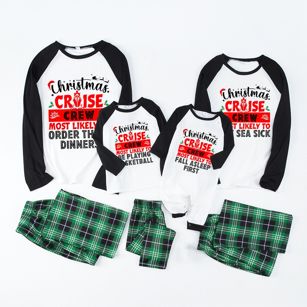 Personalized Christmas Cruise Crew Family Matching Pajamas