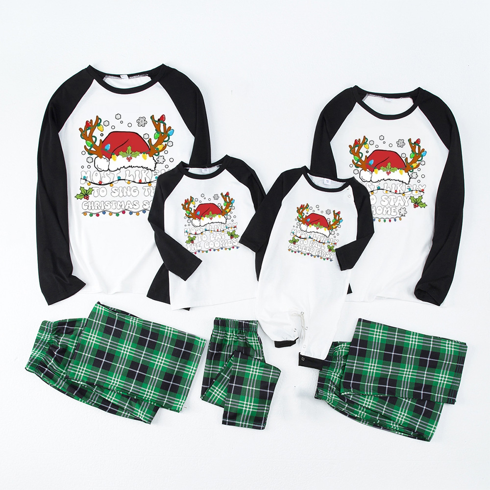 Personalized 6 Quotes Christmas Most Likely To Family Matching Pajamas