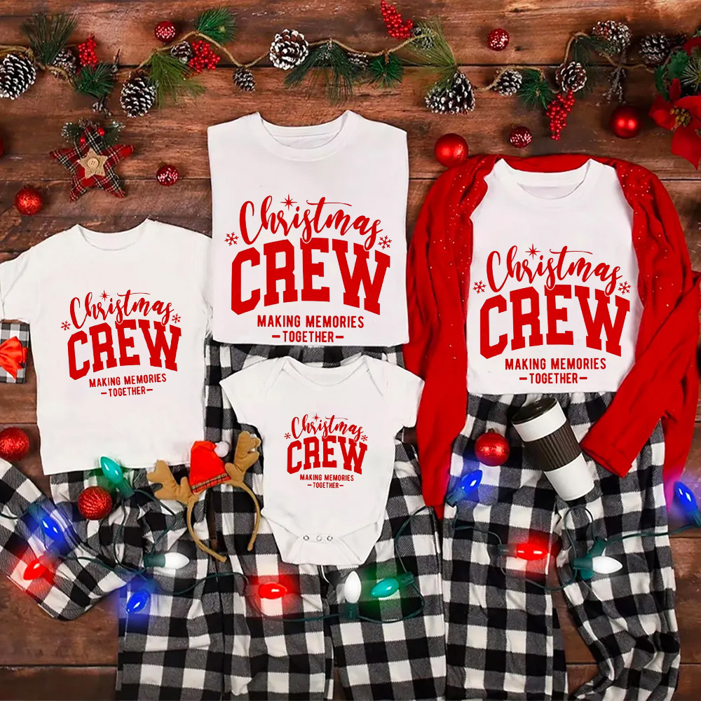 Christmas Crew Family Matching T-Shirts