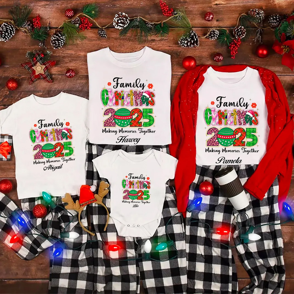 Personalized 2025 Making Memories Together Family Matching T-Shirts