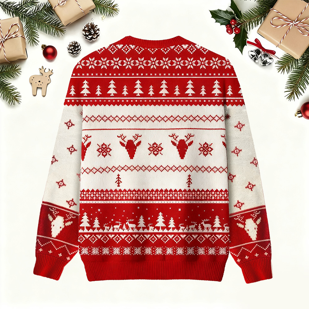 Christmas Vacation Shitter's Full Ugly Christmas Sweater Red