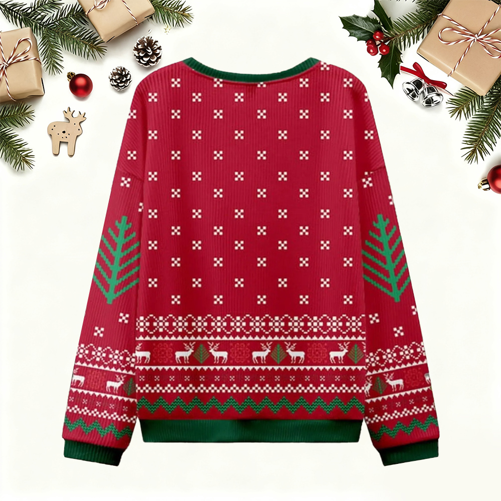 Jesus Heals Adhesive Bandage Christmas Ugly Sweater